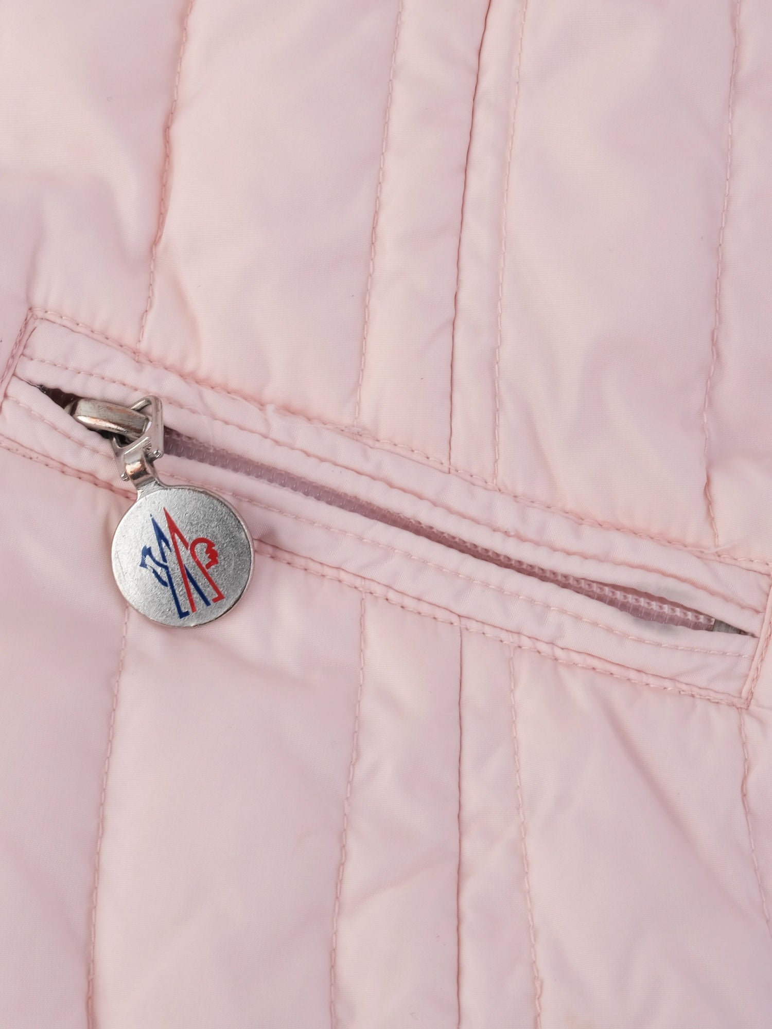 Excellent Moncler Kids Pink Quilted Jacket Size 2 - Nylon