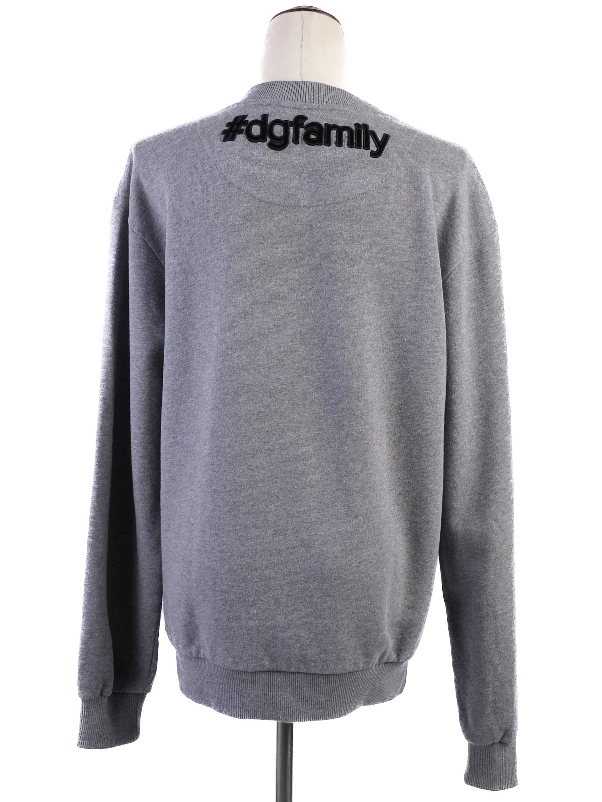Excellent Dolce Gabbana Gray Cotton Sweatshirt Size S with