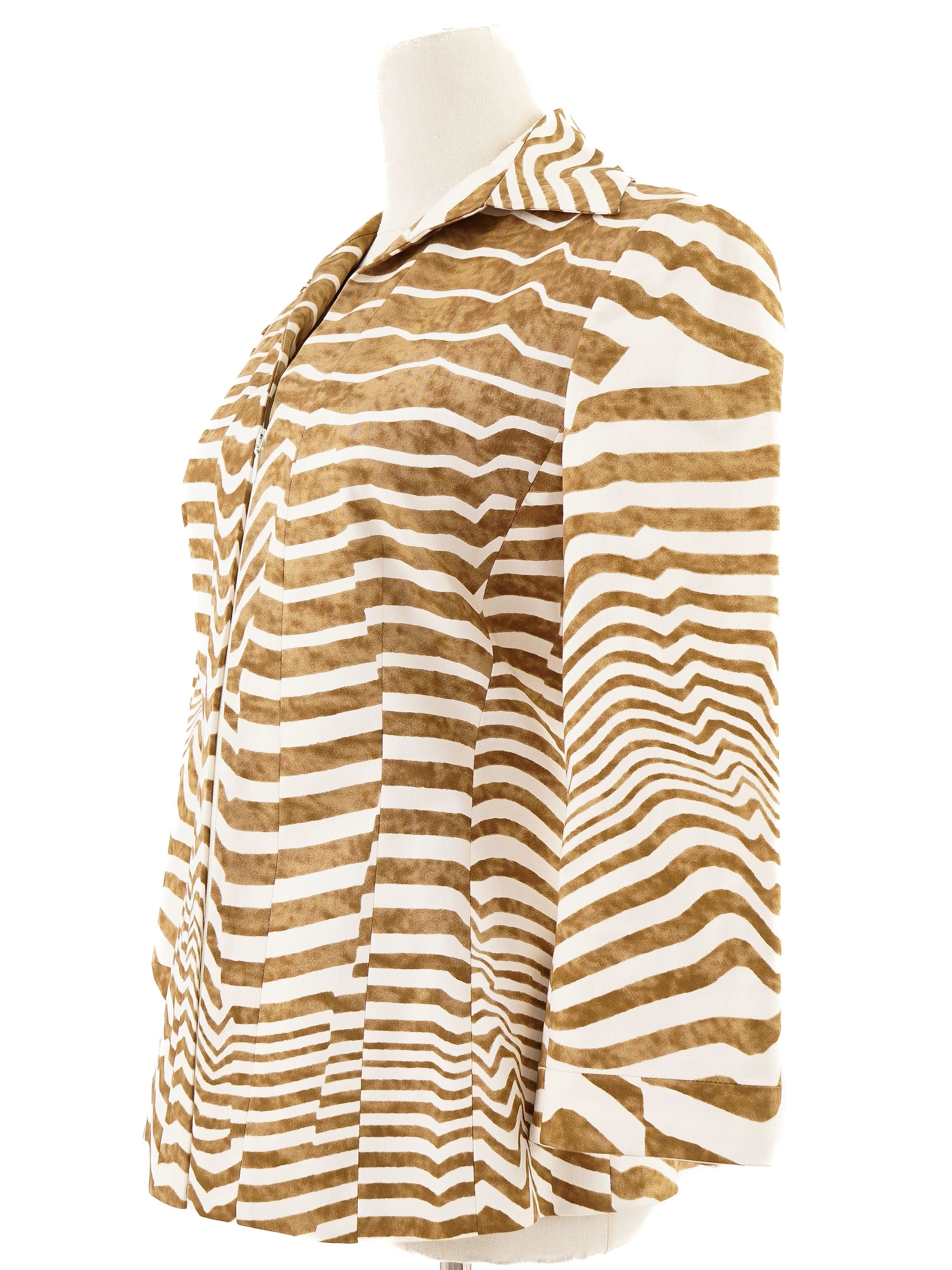 Perfect Gianfranco Ferre Orange Striped Shirt Size M Women