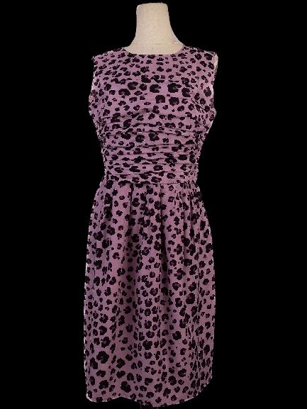 Moschino Pink Silk WomenÕs Dress L Leopard Print Sleeveless