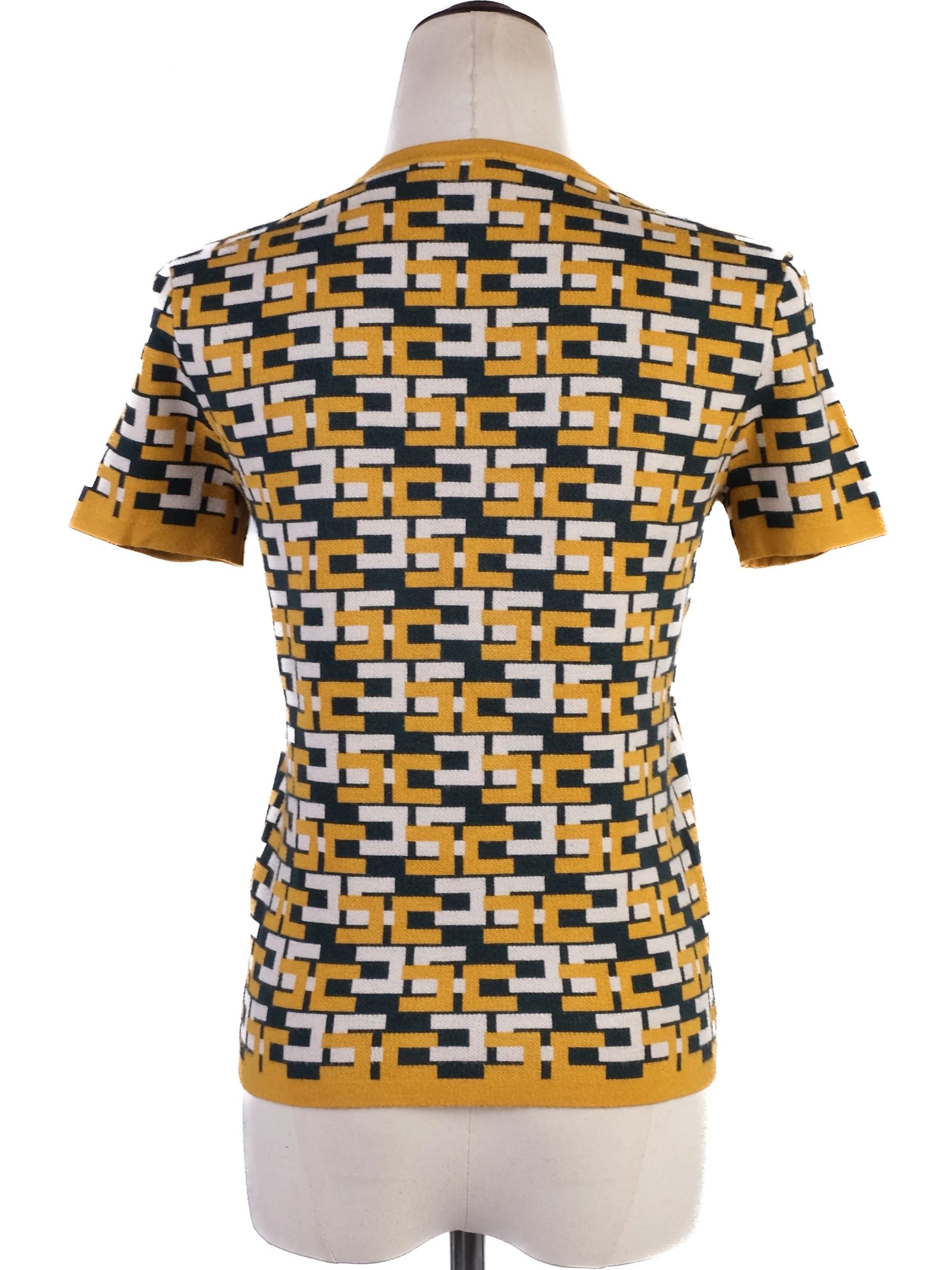 Excellent Elisabetta Franchi Short-Sleeve Sweater Size M Combined