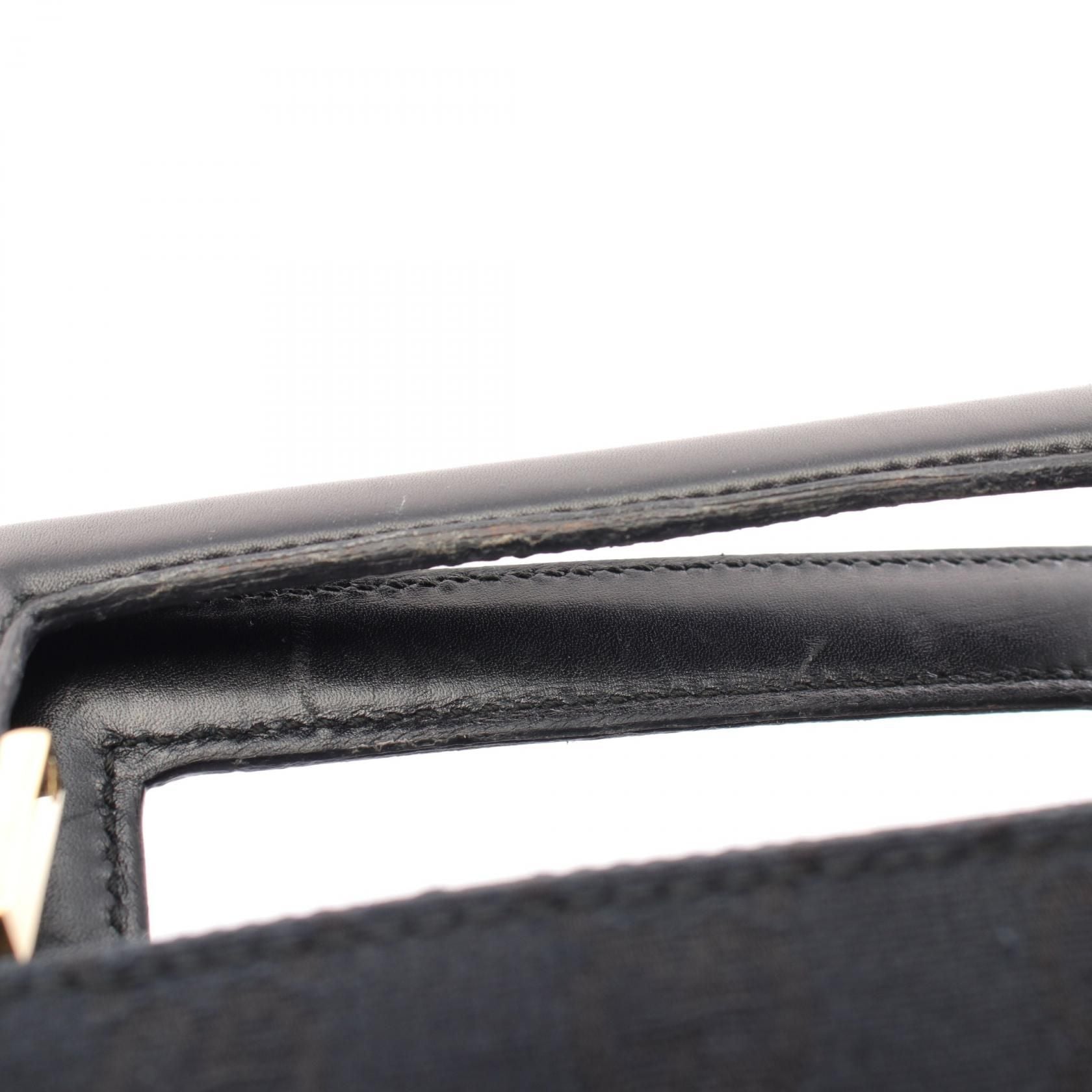 Gucci Gg Canvas Tote Bag Black Canvas 002 1100