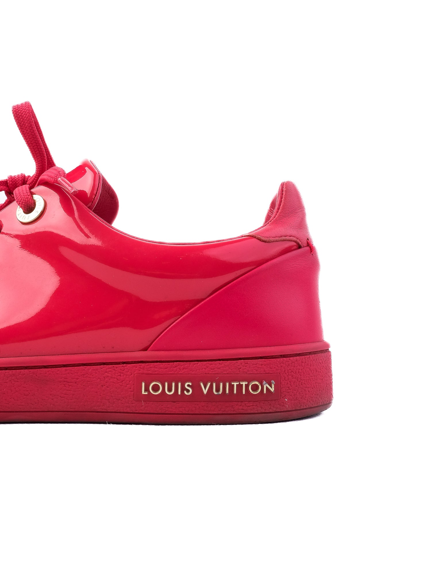 Excellent Louis Vuitton Pink Leather Sneakers Size 37 Women