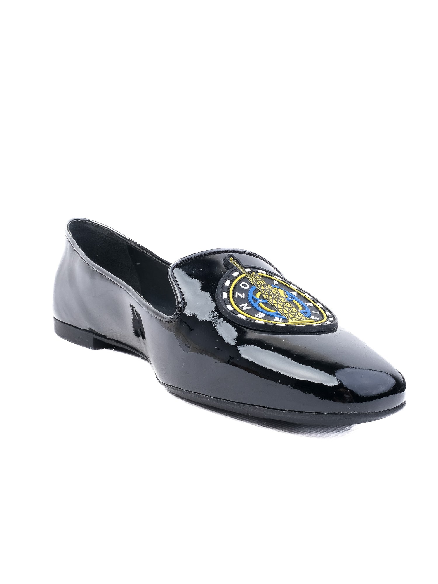 NEW Kenzo Black Patent Leather Loafer Women Size N/A
