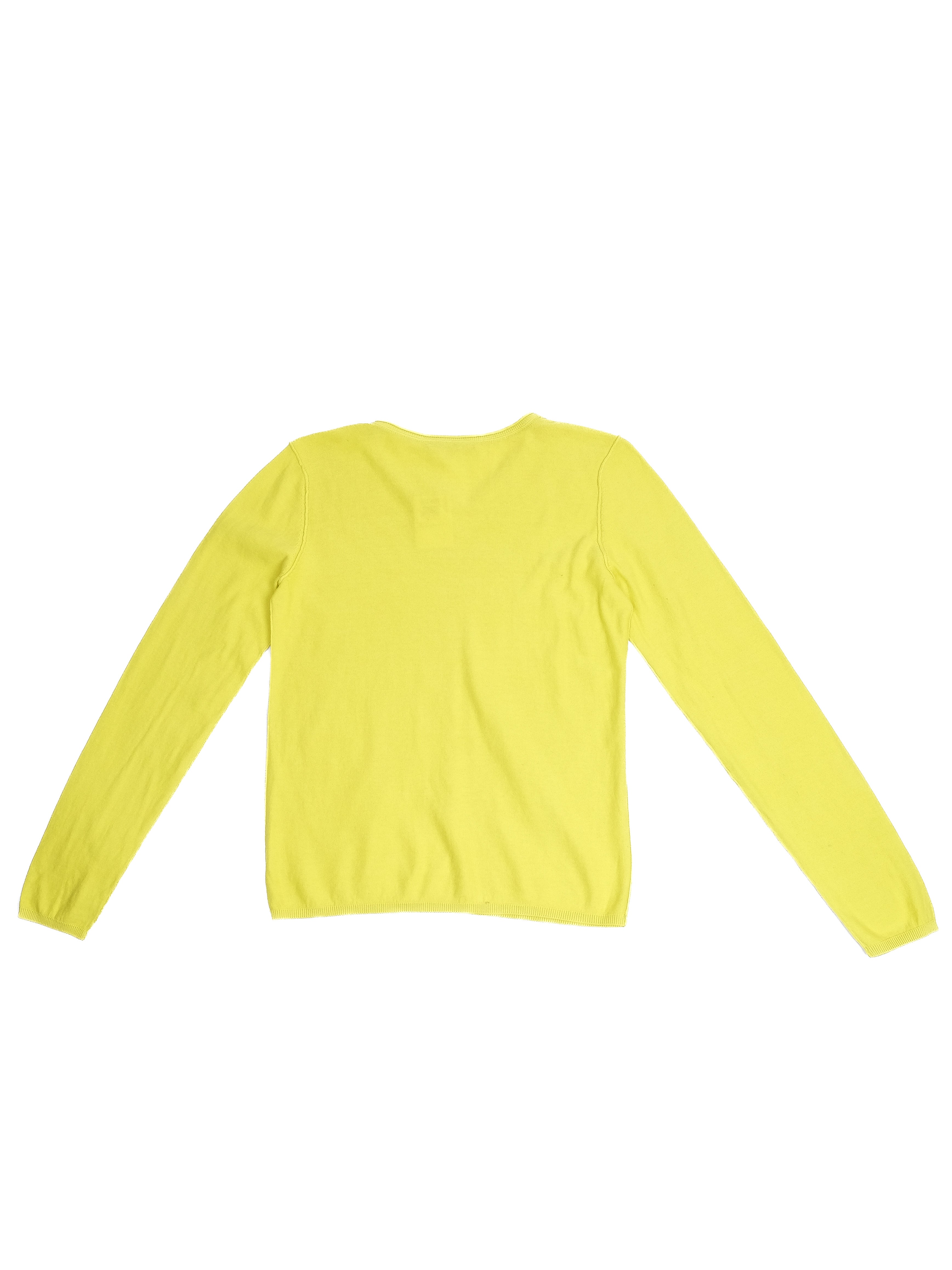 Excellent Bonpoint Yellow Cotton Sweater for Kids Size 12