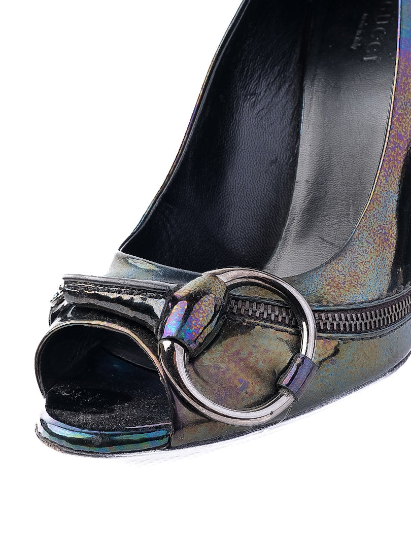 Average Gucci High-Heeled Shoes Combined Leather Size 37