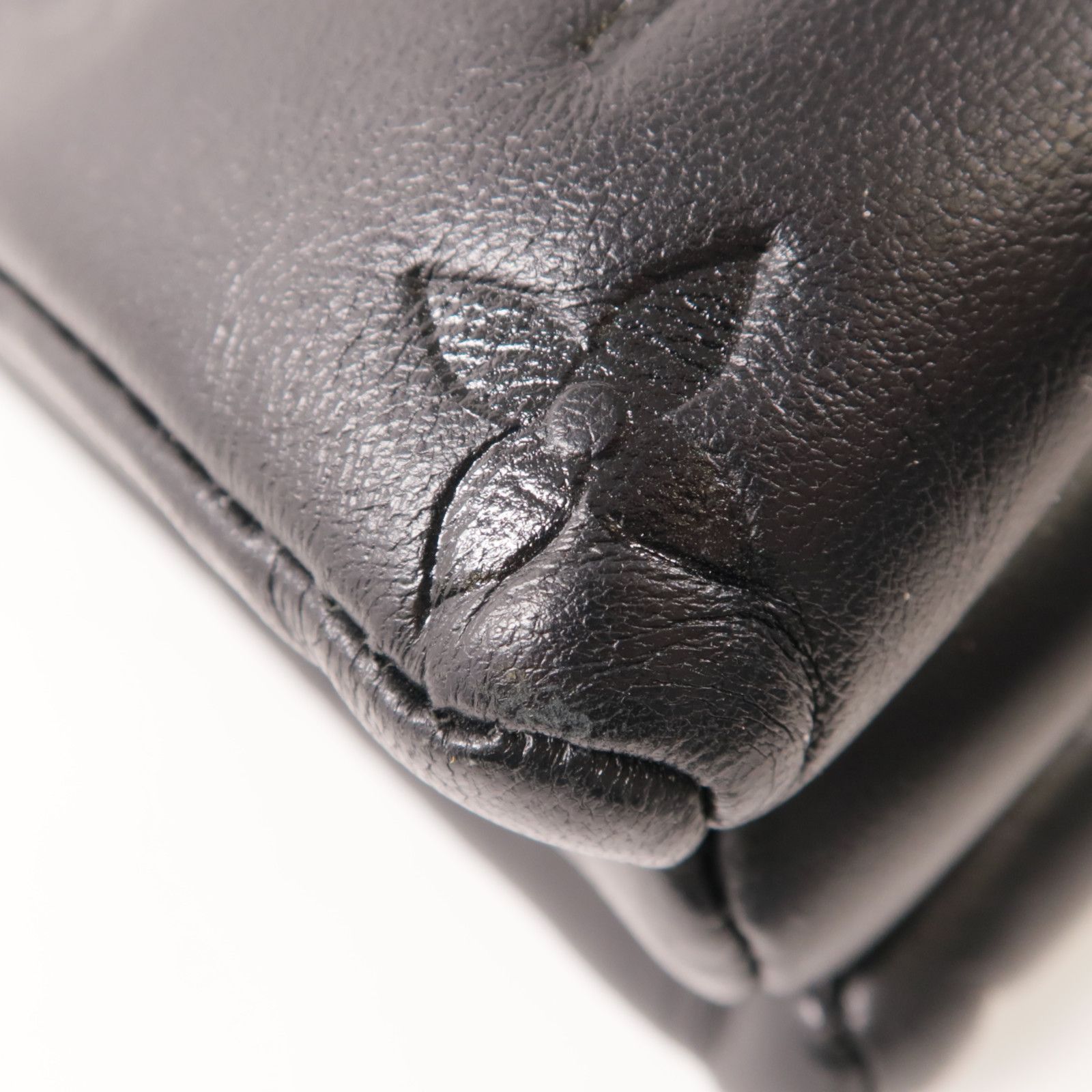 Louis Vuitton Sheepskin Leather Coussin Mm Golden Shoulder Bag Black Shoulder Bag M 57783