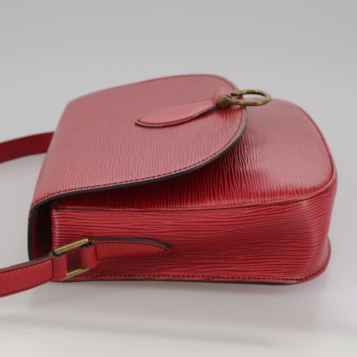 Louis Vuitton Epi Saint Cloud Gm Shoulder Bag Red M 52197 Lv Auth