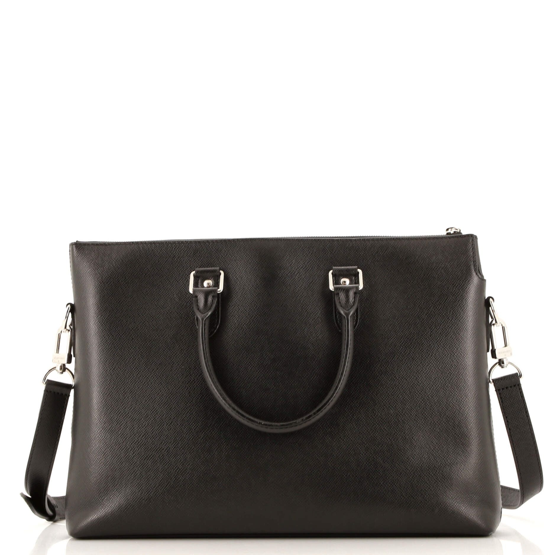 Louis Vuitton Anton Soft Briefcase Taiga Leather