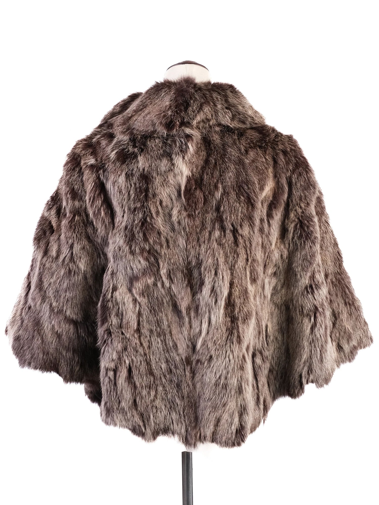 Trussardi Gray Fur Coat Excellent Condition WomenÕs Faux Leather