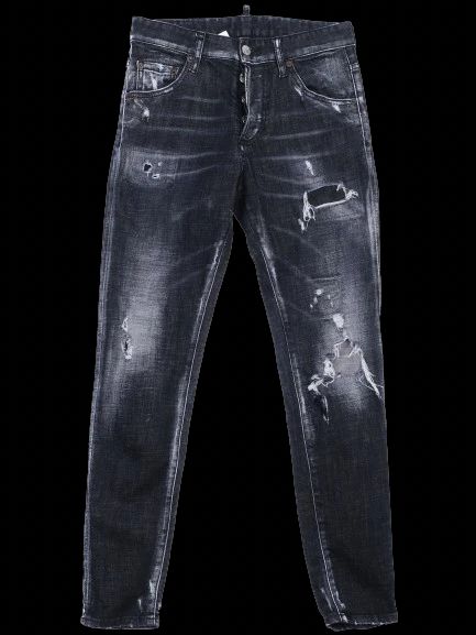 Excellent Dsquared2 Gray Distressed Jeans Size XS for Women