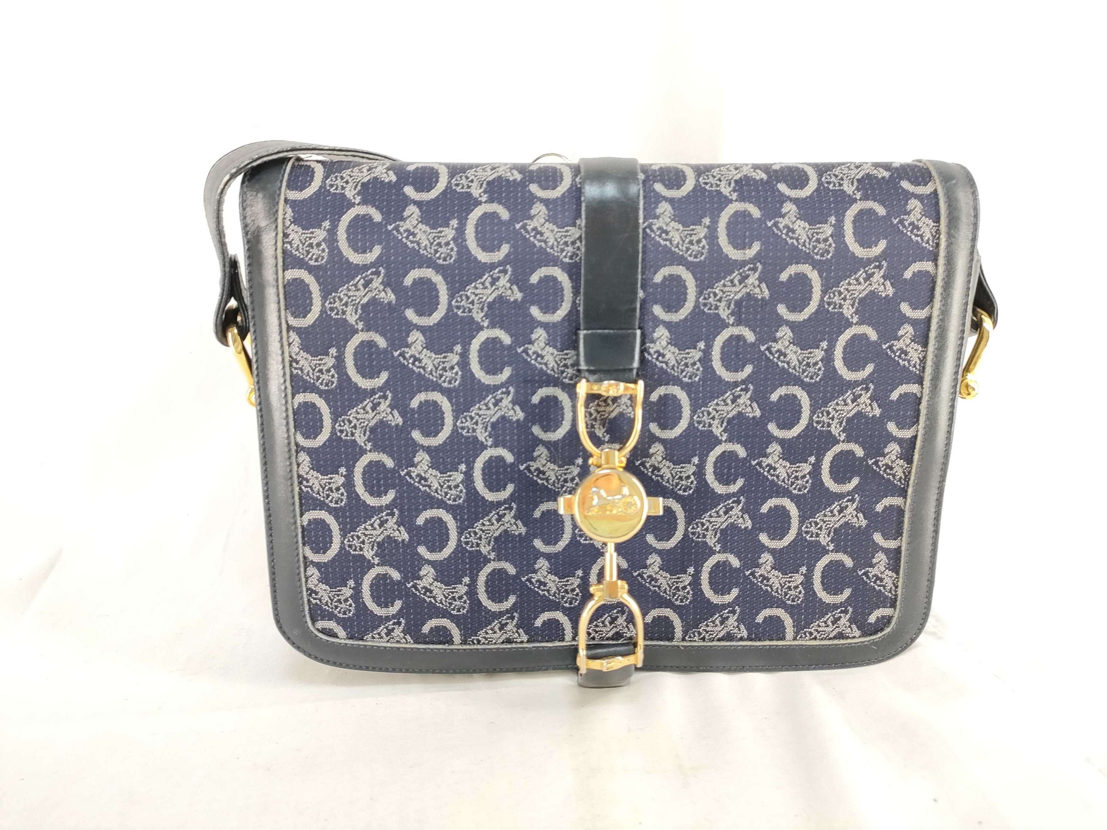 Celine C Saluki Carriage Shoulder Bag