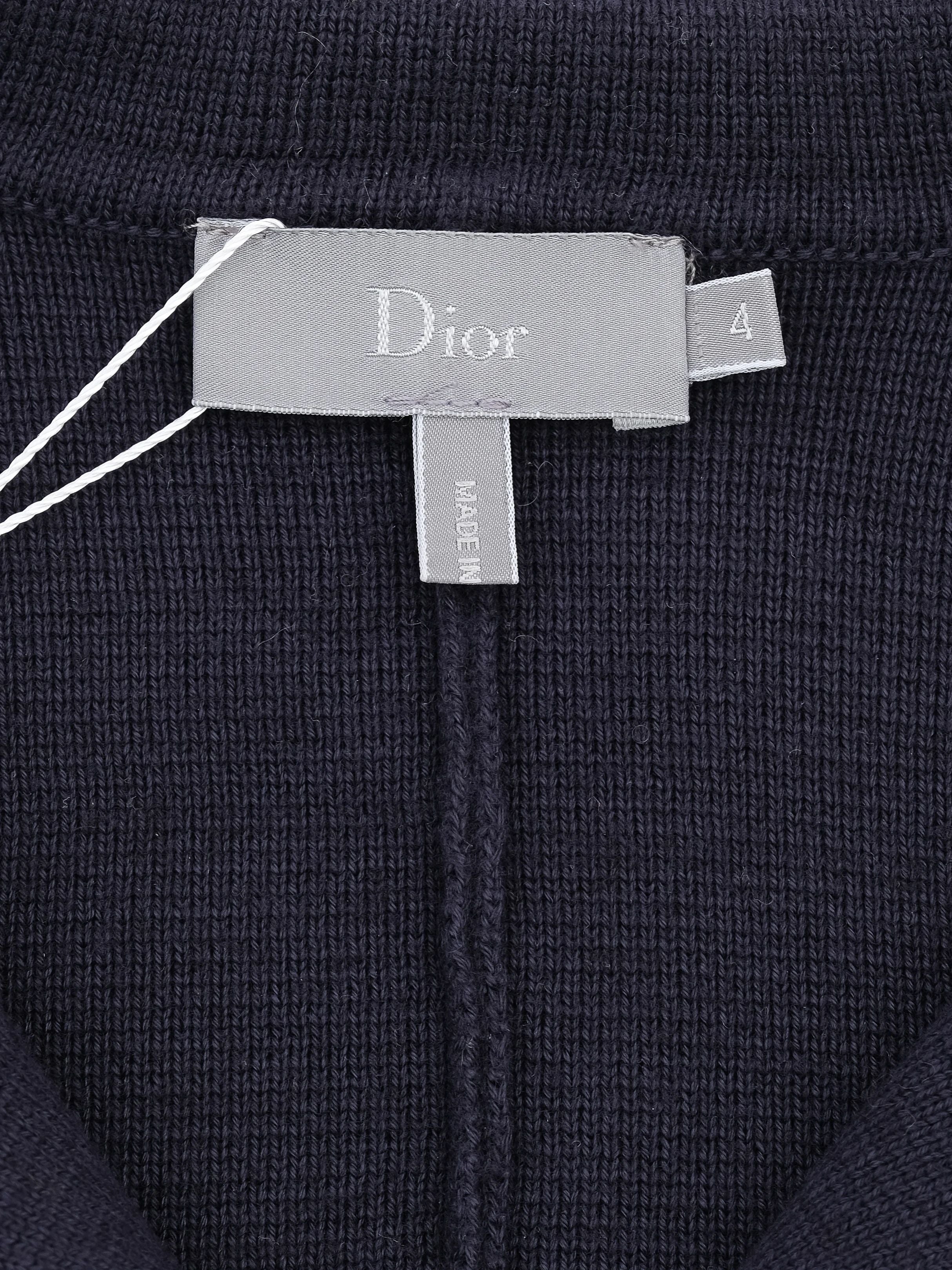 Perfect Dior Blue Viscose Knitted Cardigan Jacket Size 4 for Kids