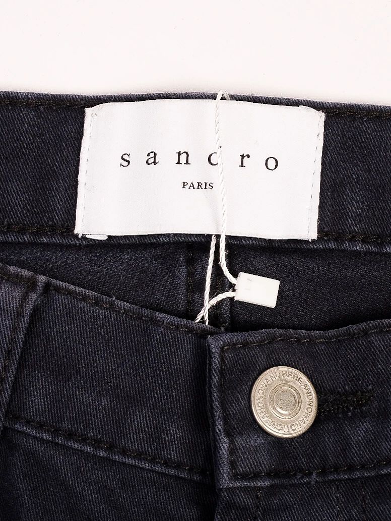 Excellent Sandro Blue Cotton Jeans Size L for Women