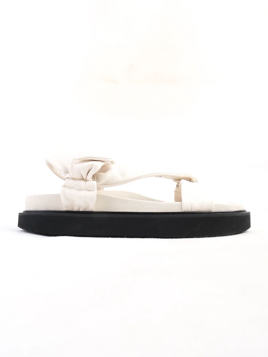NEW Isabel Marant White Leather Sandals Size 41 Casual Style