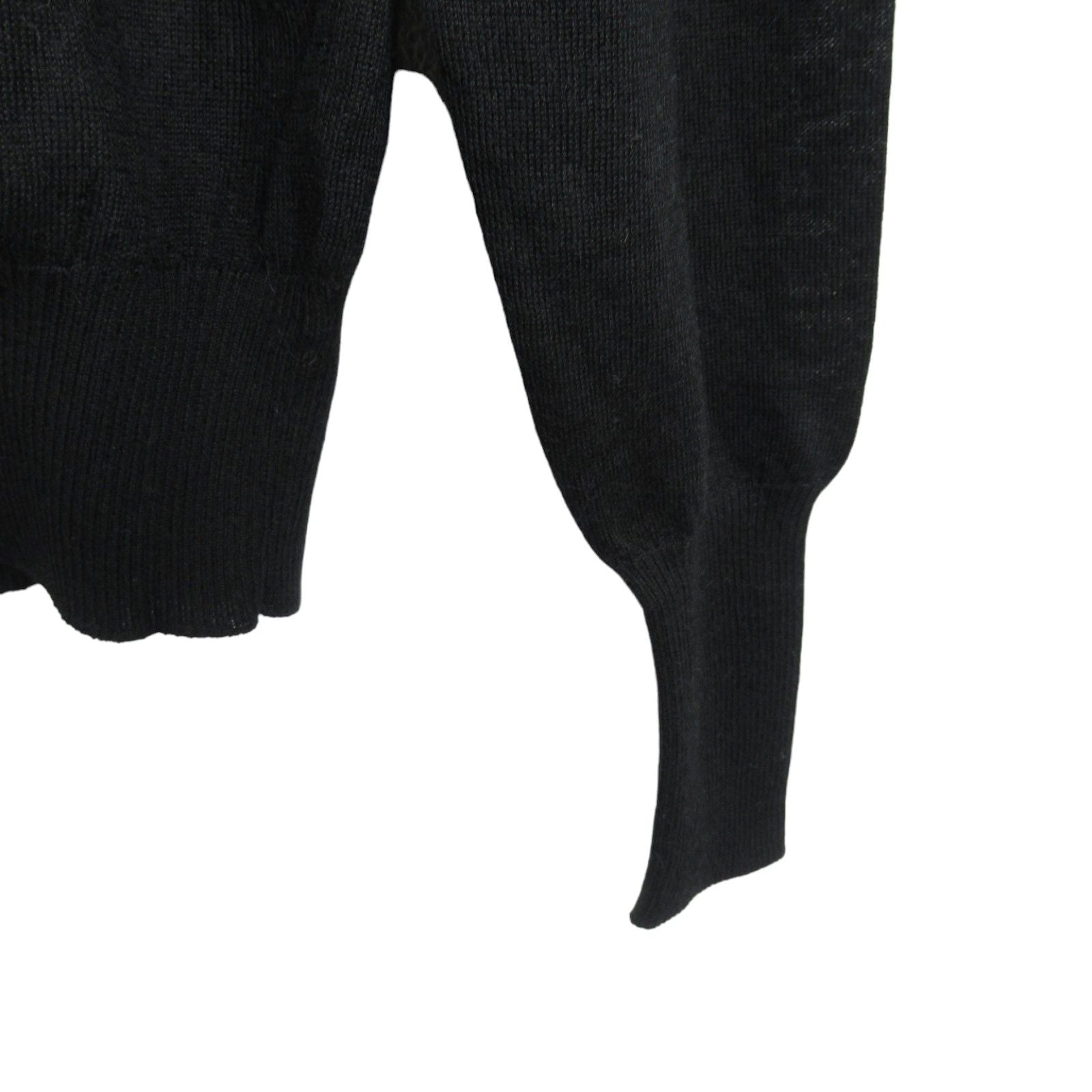 Chanel Knitwear Sweater Black Cashmere Silk 36