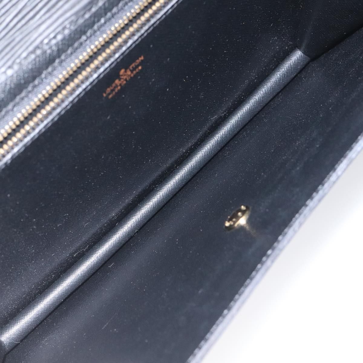 Louis Vuitton Epi Montaigne 27 Clutch Bag Black M 52652 Lv Auth