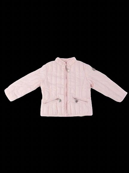 Excellent Moncler Kids Pink Quilted Jacket Size 2 - Nylon