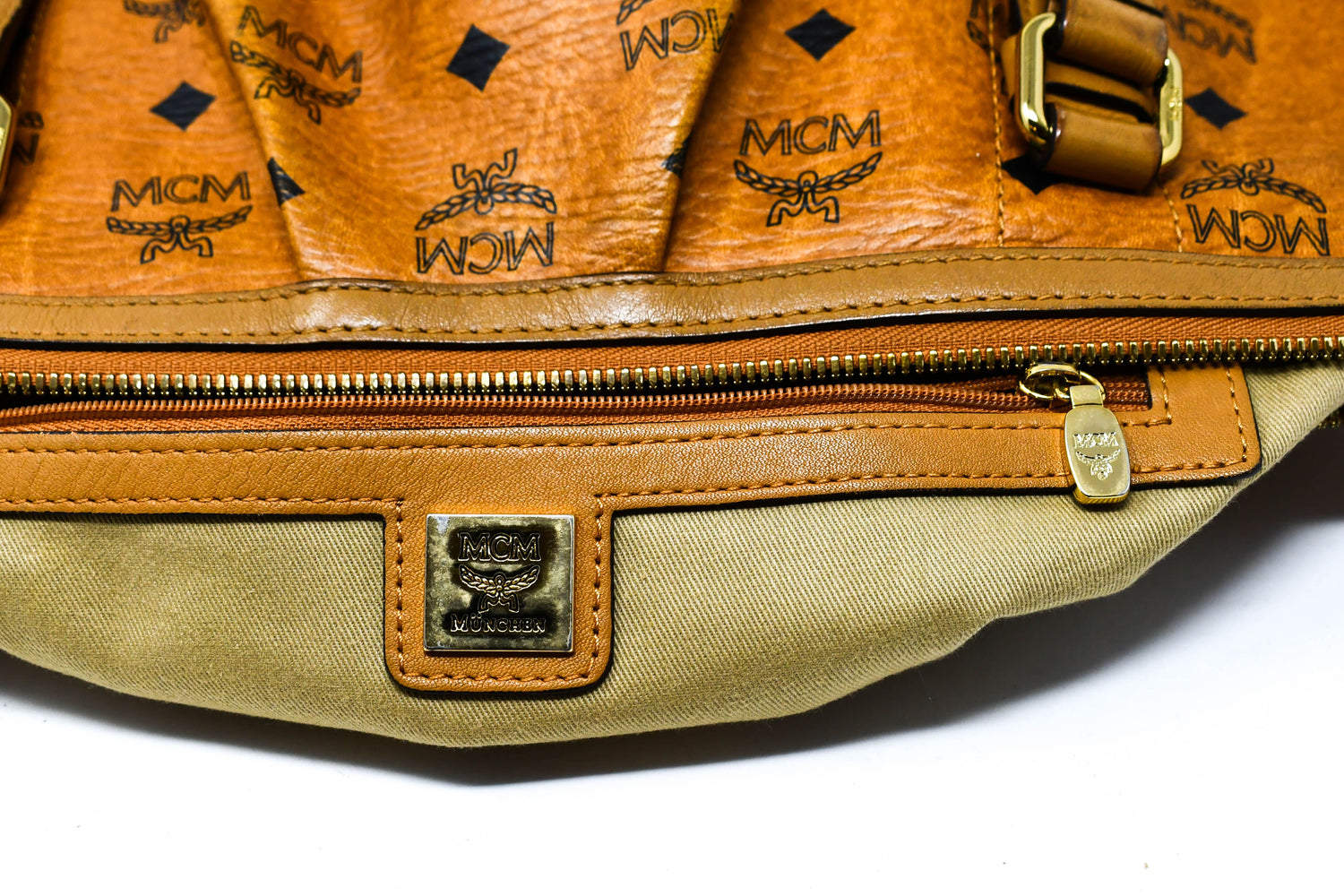 MCM 2Way Bag Cognac