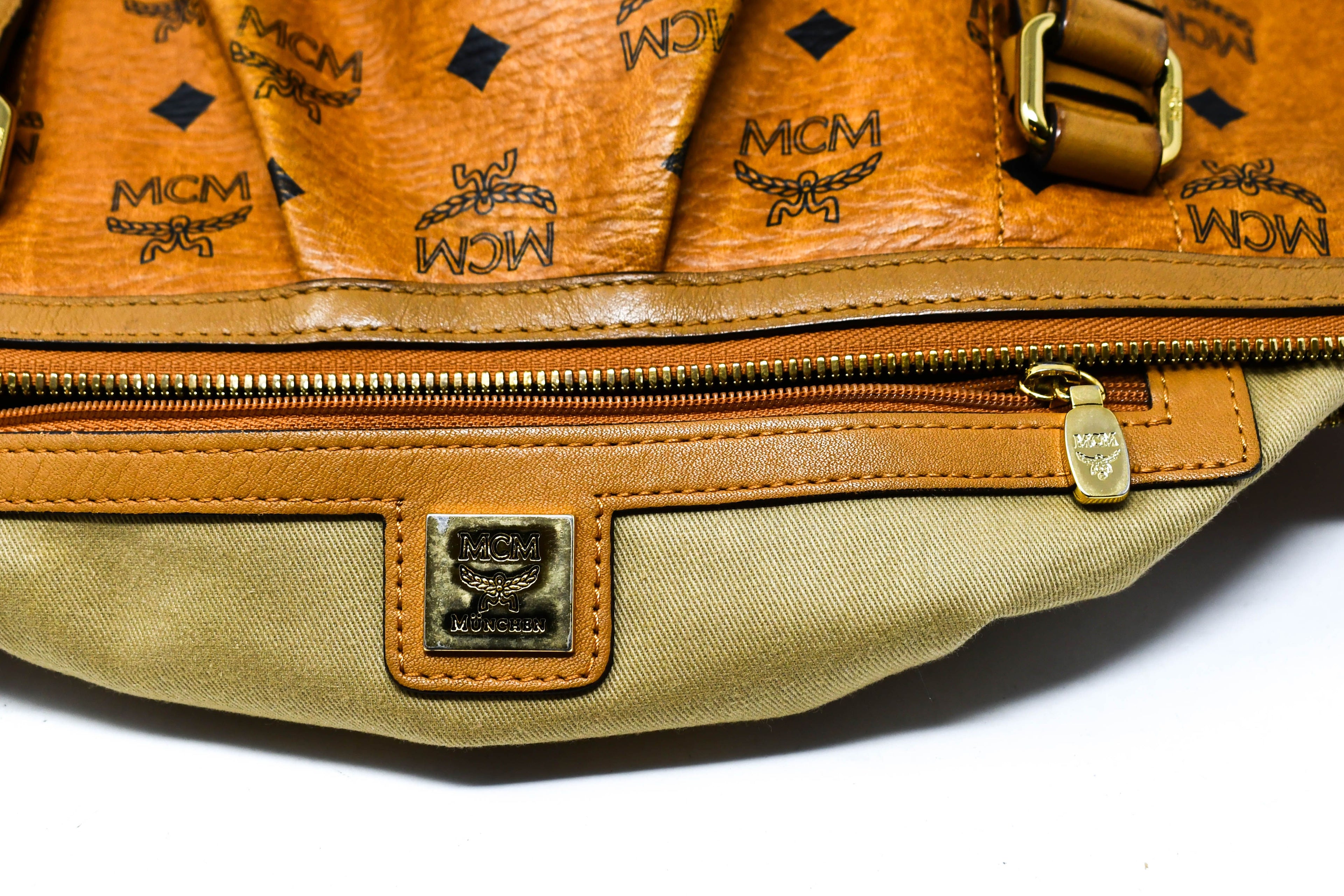 MCM 2Way Bag Cognac