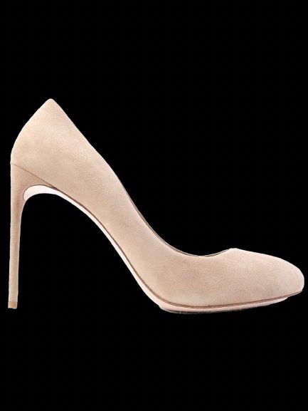 Excellent Miu Miu White Leather High-Heeled Pumps Size 41.5