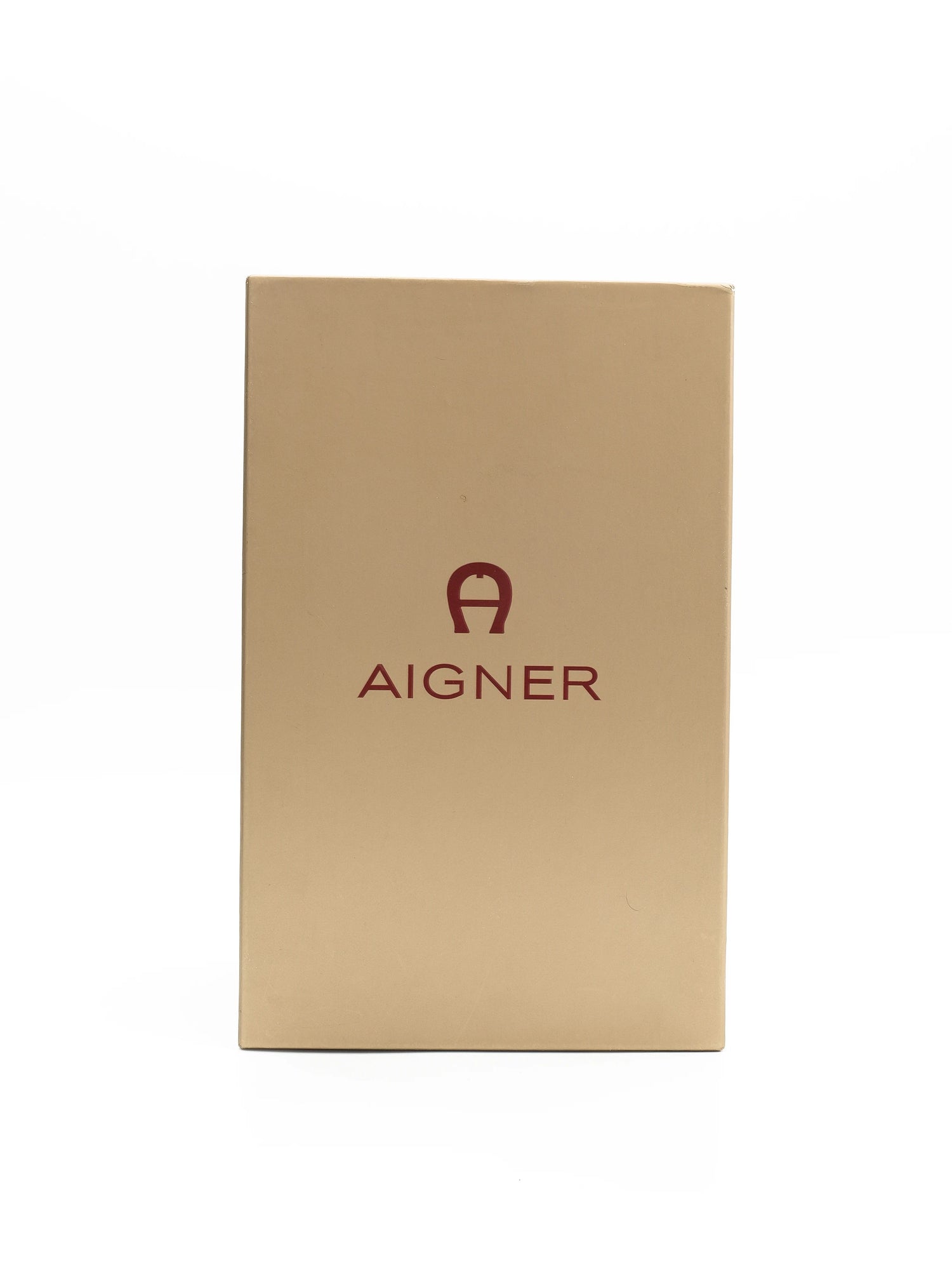 NEW Aigner Black High-Heeled Sandals Leather Size 38 with Gold Details