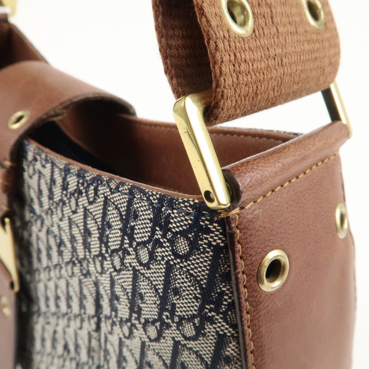 Christian Dior Trotter Street Chic Canvas Shoulder Bag