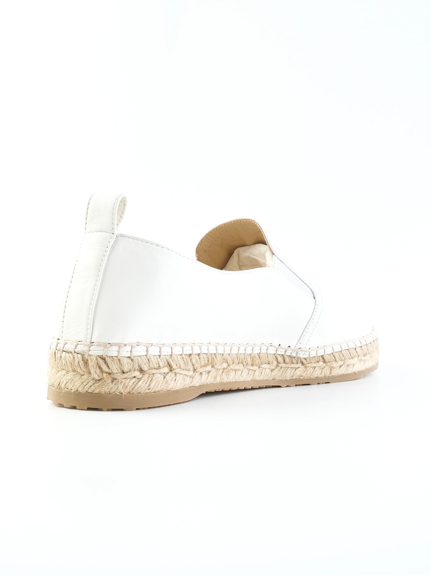 NEW Jimmy Choo White Leather Slip-On Espadrilles Women Size 39