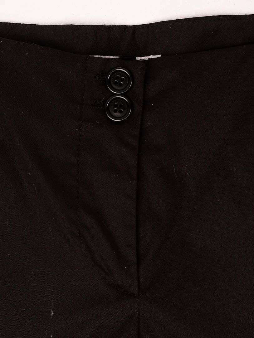 Excellent Moschino Black Cotton Pants Size L for Women