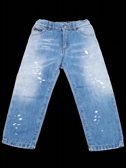 Excellent Dolce Gabbana Distressed Blue Jeans for Kids Size 3