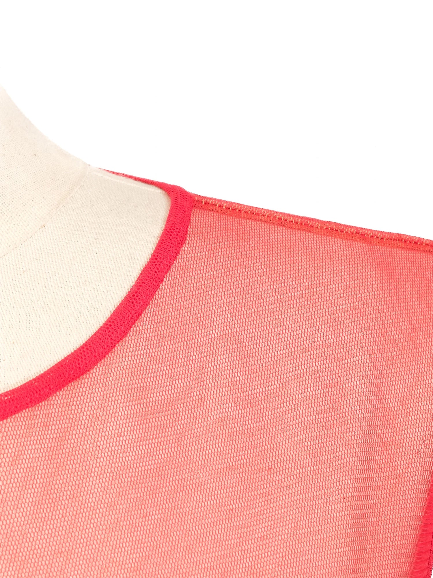 Excellent Tadashi Red Dress XL Semi-Sheer Lace Design Women&