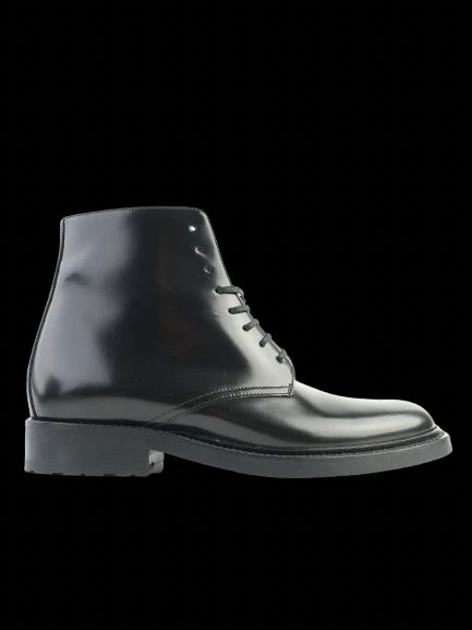 Excellent Yves Saint Laurent Black Leather Boots Size 40