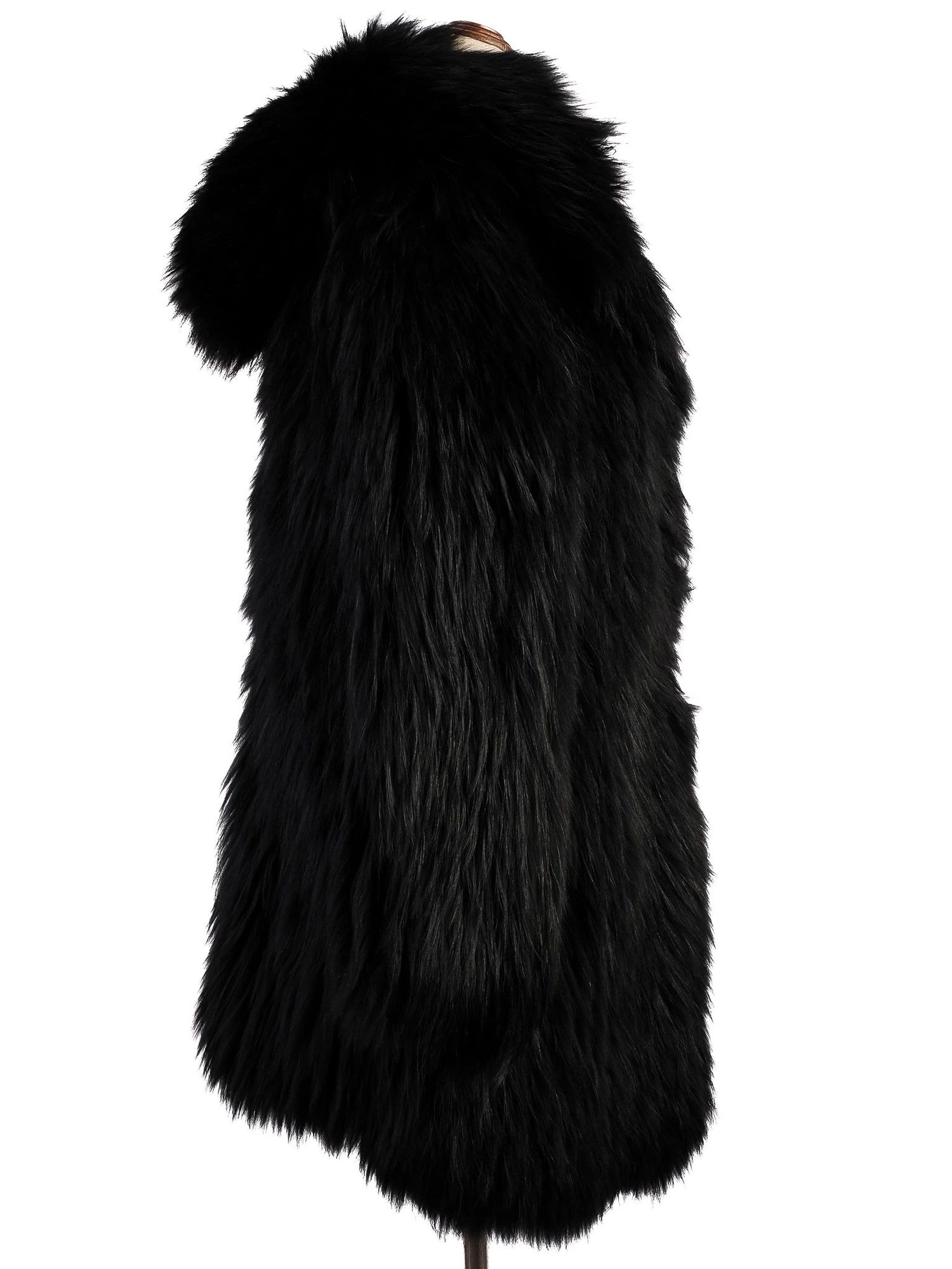 Excellent Isabel Marant Black Faux Fur Coat for Women