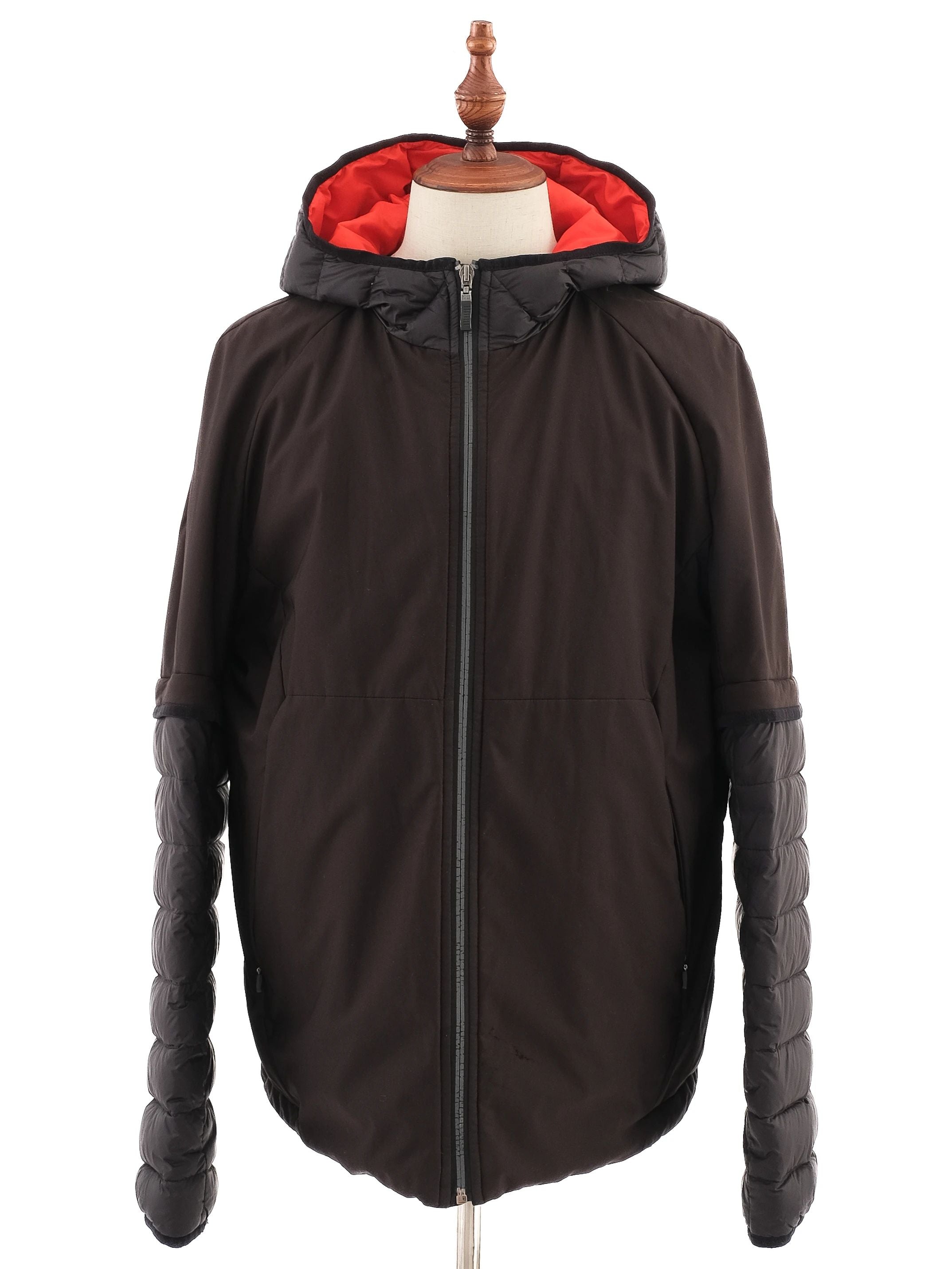 Excellent Hugo Boss Blue Hooded Jacket Size L Winter Outerwear