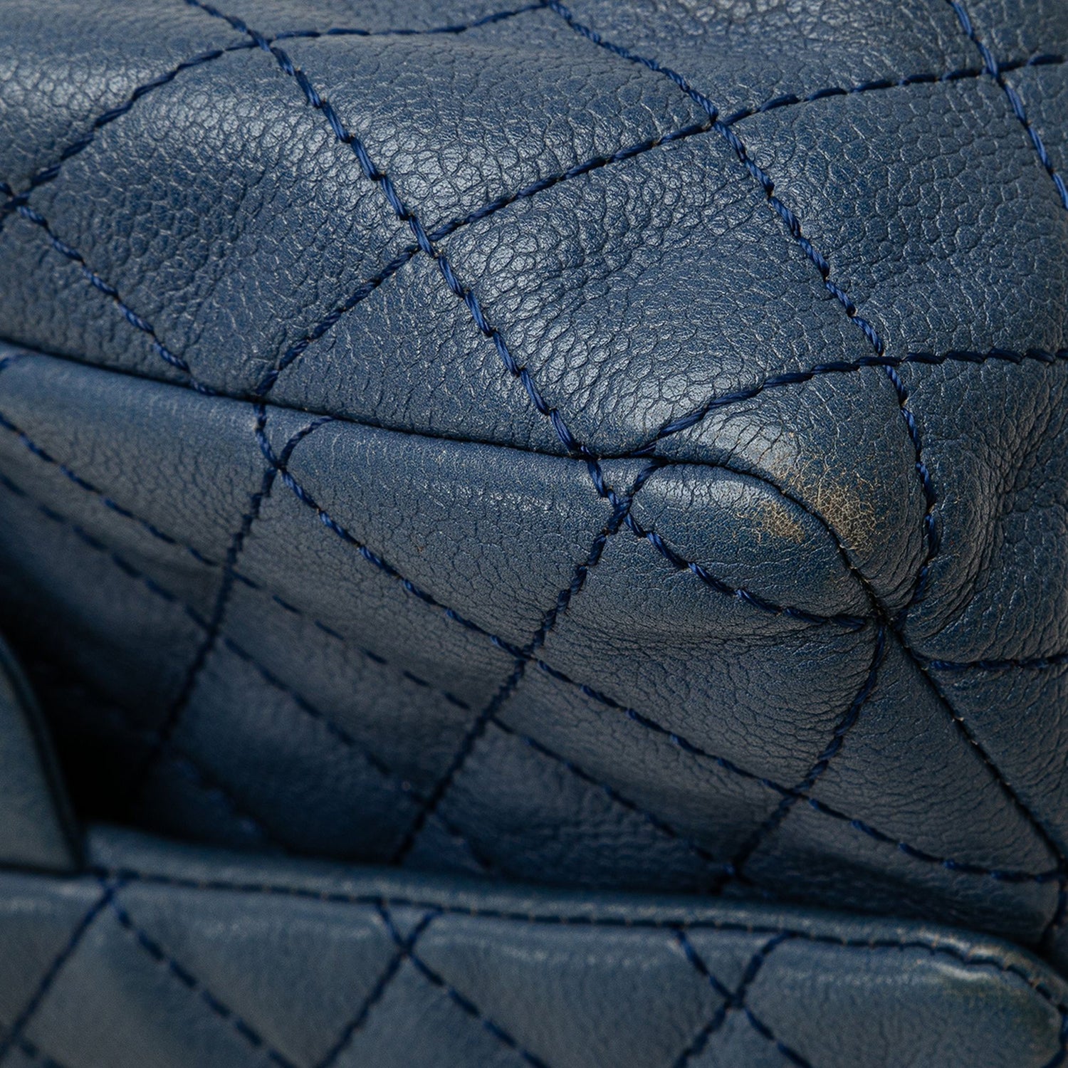 Chanel Medium Classic Caviar Double Flap Blue