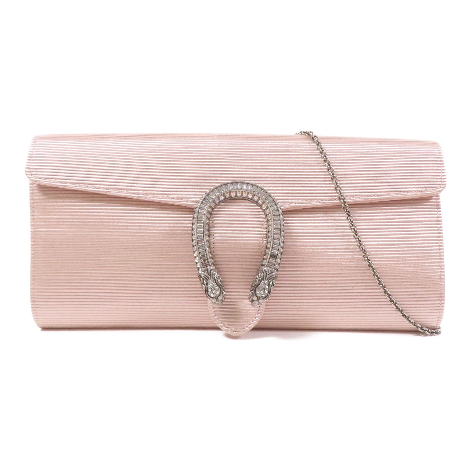 Gucci Satin Shoulder Bag Pink Other Satin 731751 Fabif