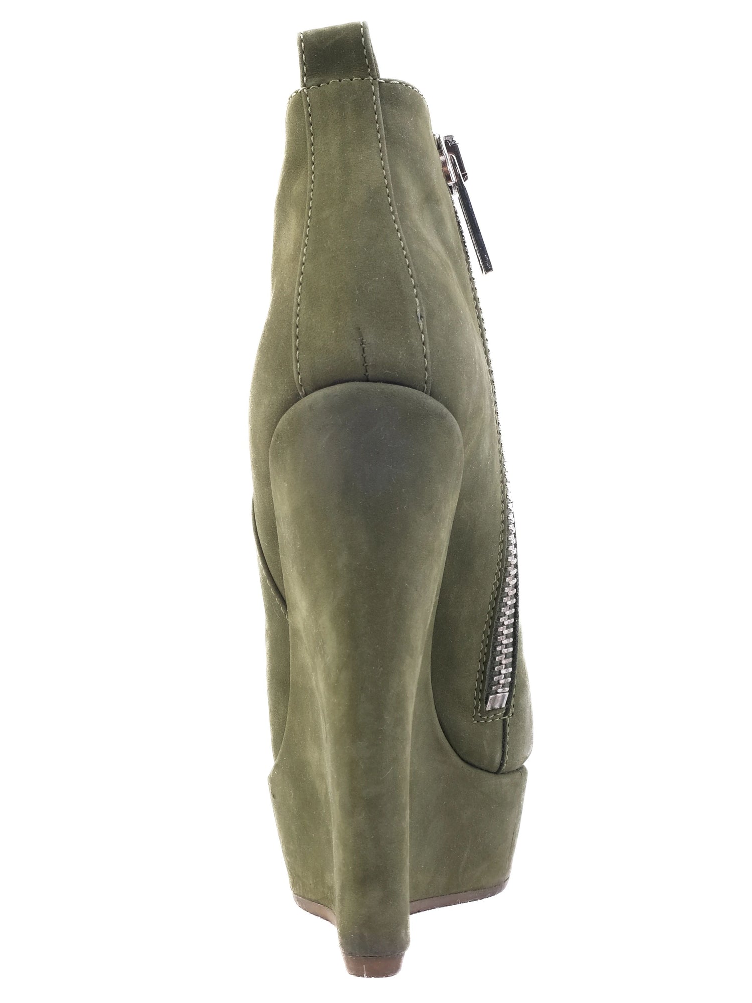 Excellent Dsquared2 Green Leather Wedge Ankle Boots Size 37