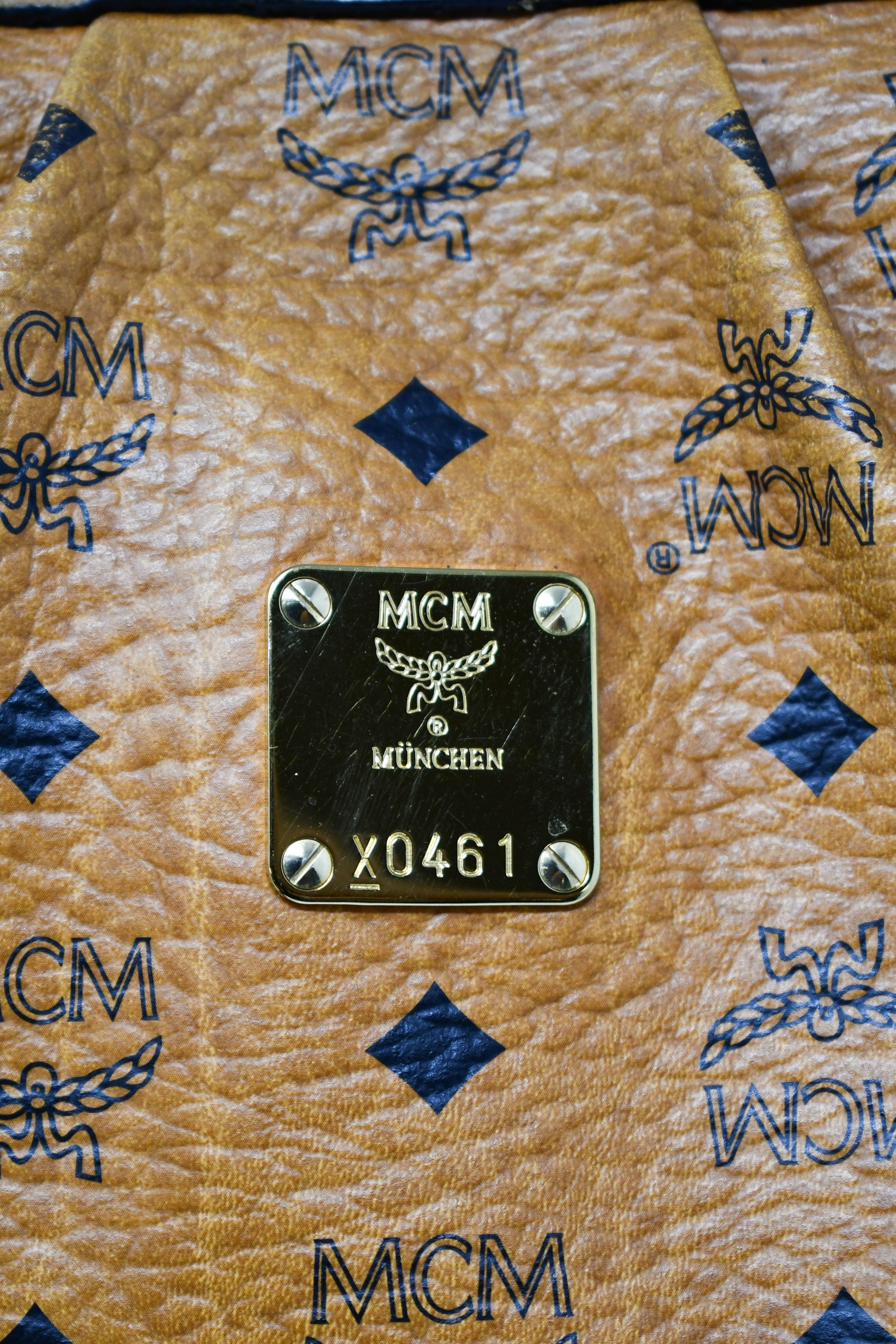 MCM 2Way Bag Cognac
