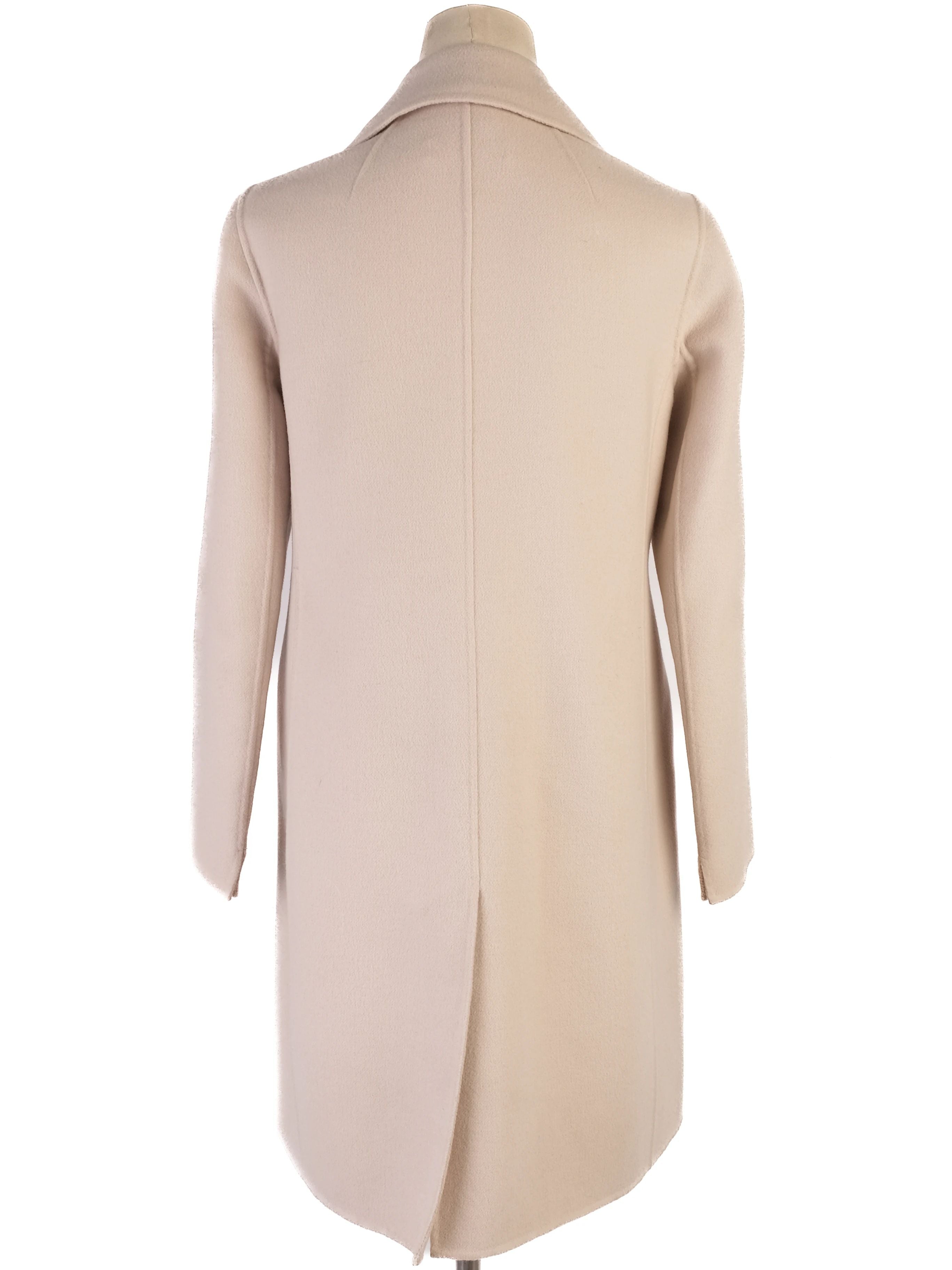 Excellent Max Mara Gray Wool Double-Breasted Coat Size S