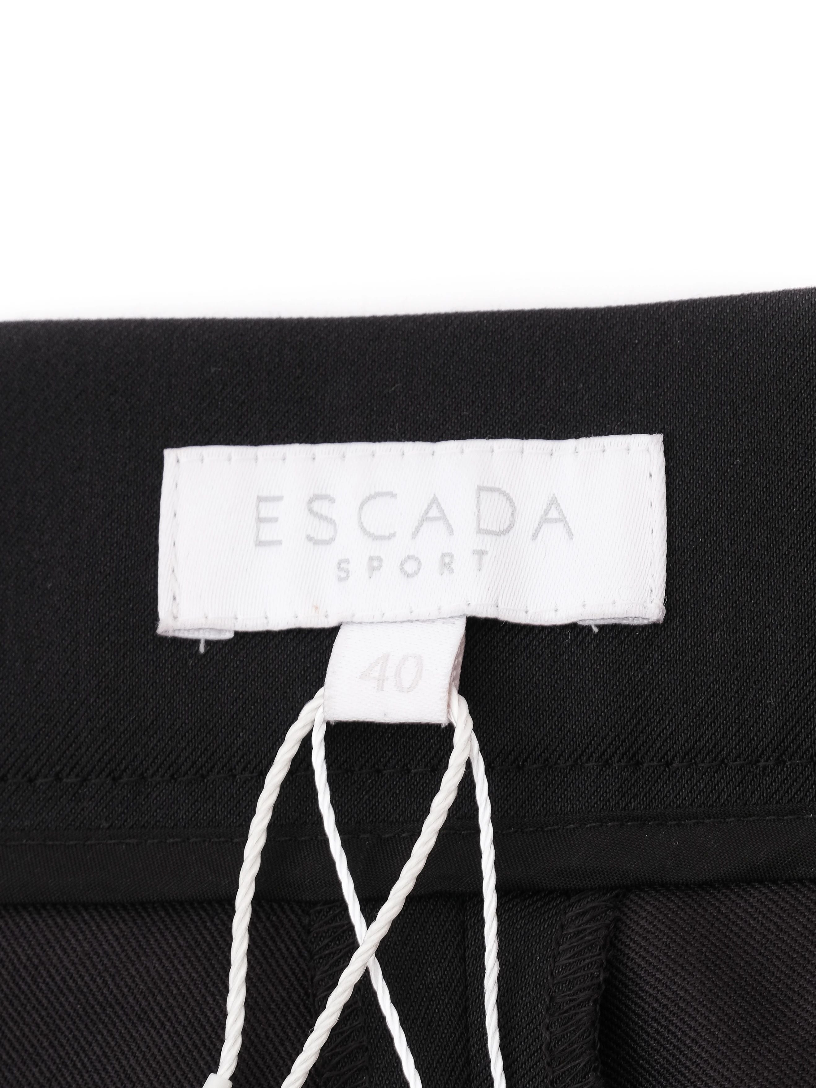 Excellent Escada Black Wool Pants Size L Women Germany