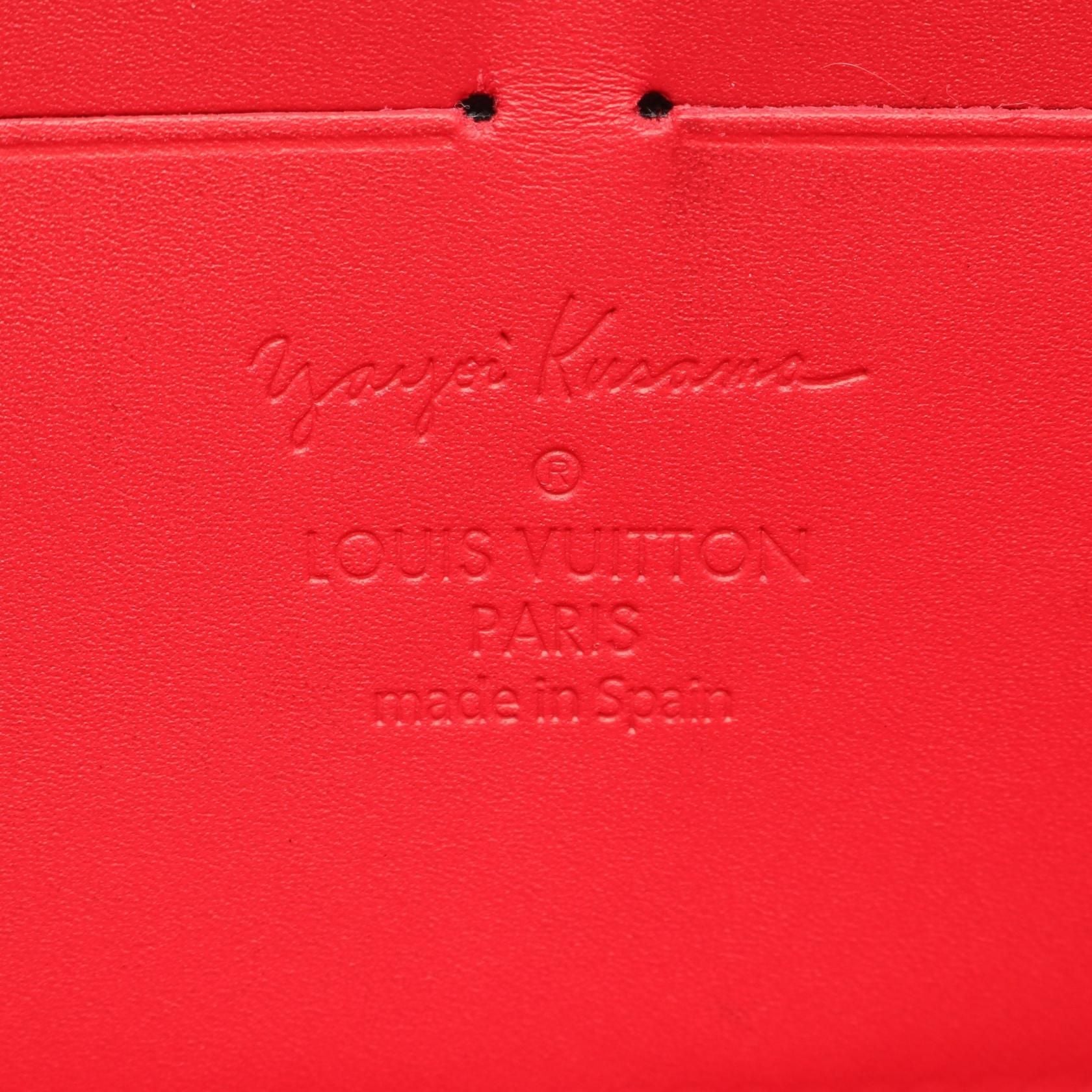 Louis Vuitton Zippy Wallet, Monogram Vernis Kusama Infinity Dots