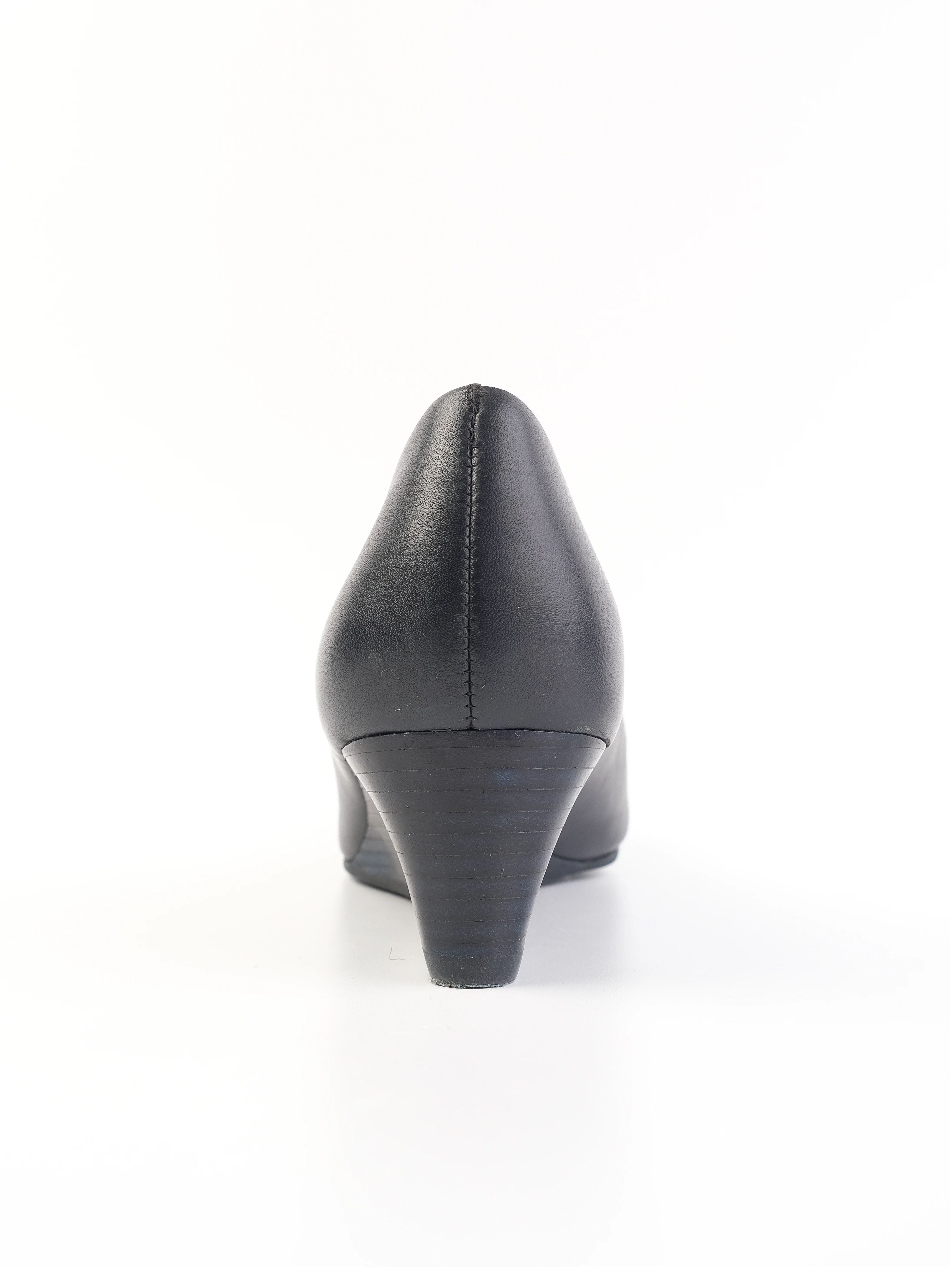 Excellent Tory Burch Blue Leather Wedge Shoes Size 35.5