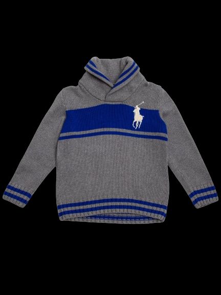 Good Ralph Lauren Gray Cotton Sweater Size 8 for Kids
