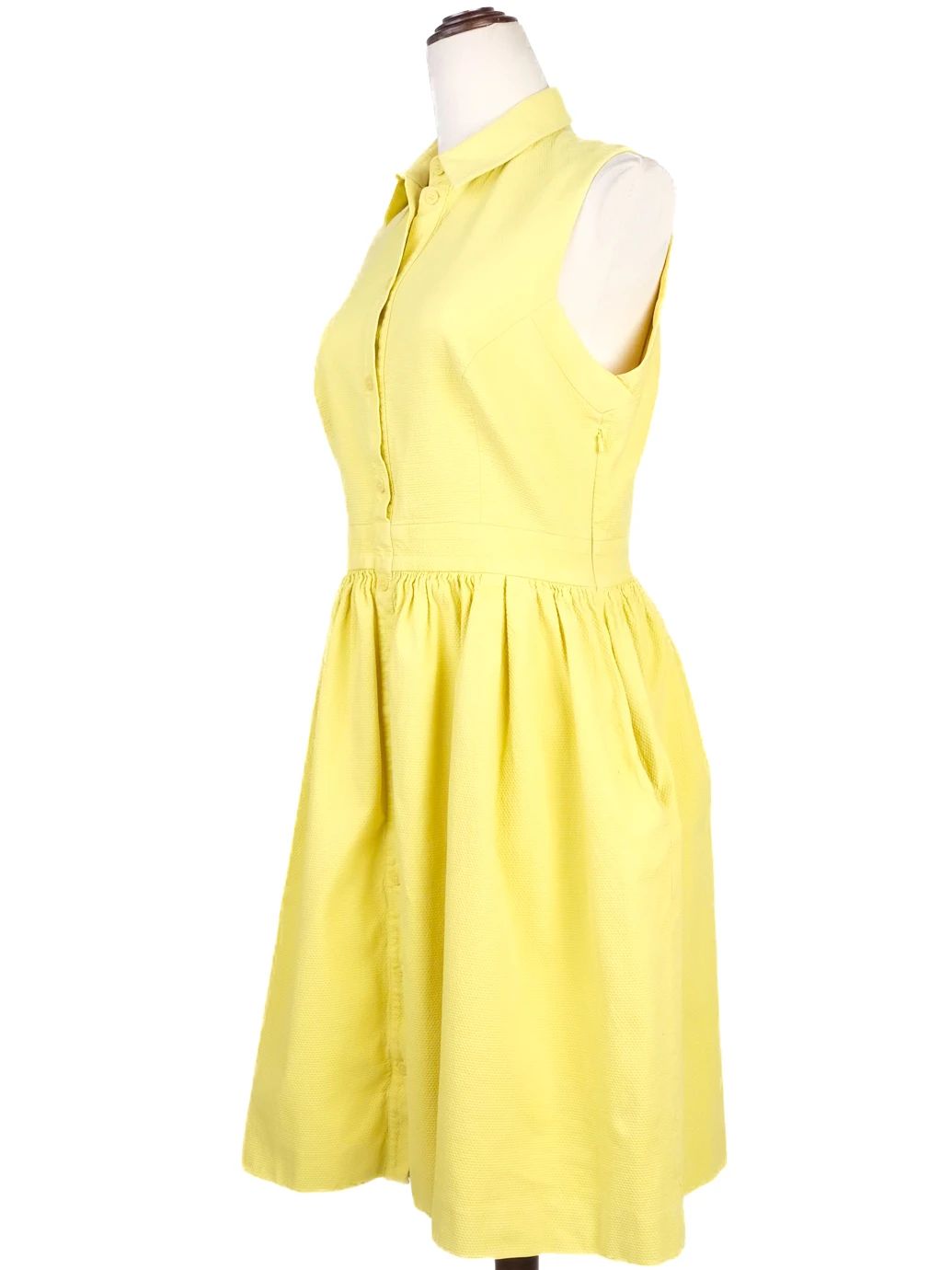 Excellent Karen Millen Yellow Sleeveless Dress Size L