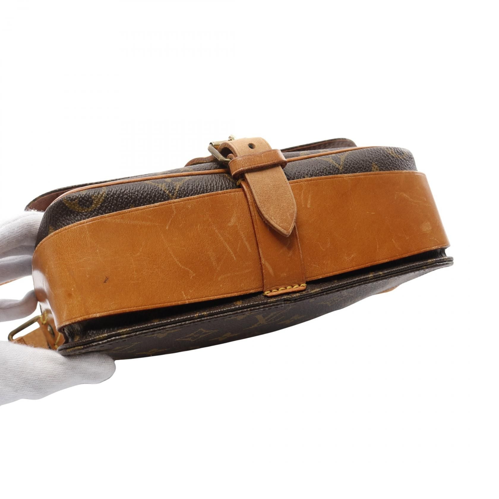 Louis Vuitton Cartouchiere Mm Shoulder Bag M 51253 Monogram Canvas Brown Lv