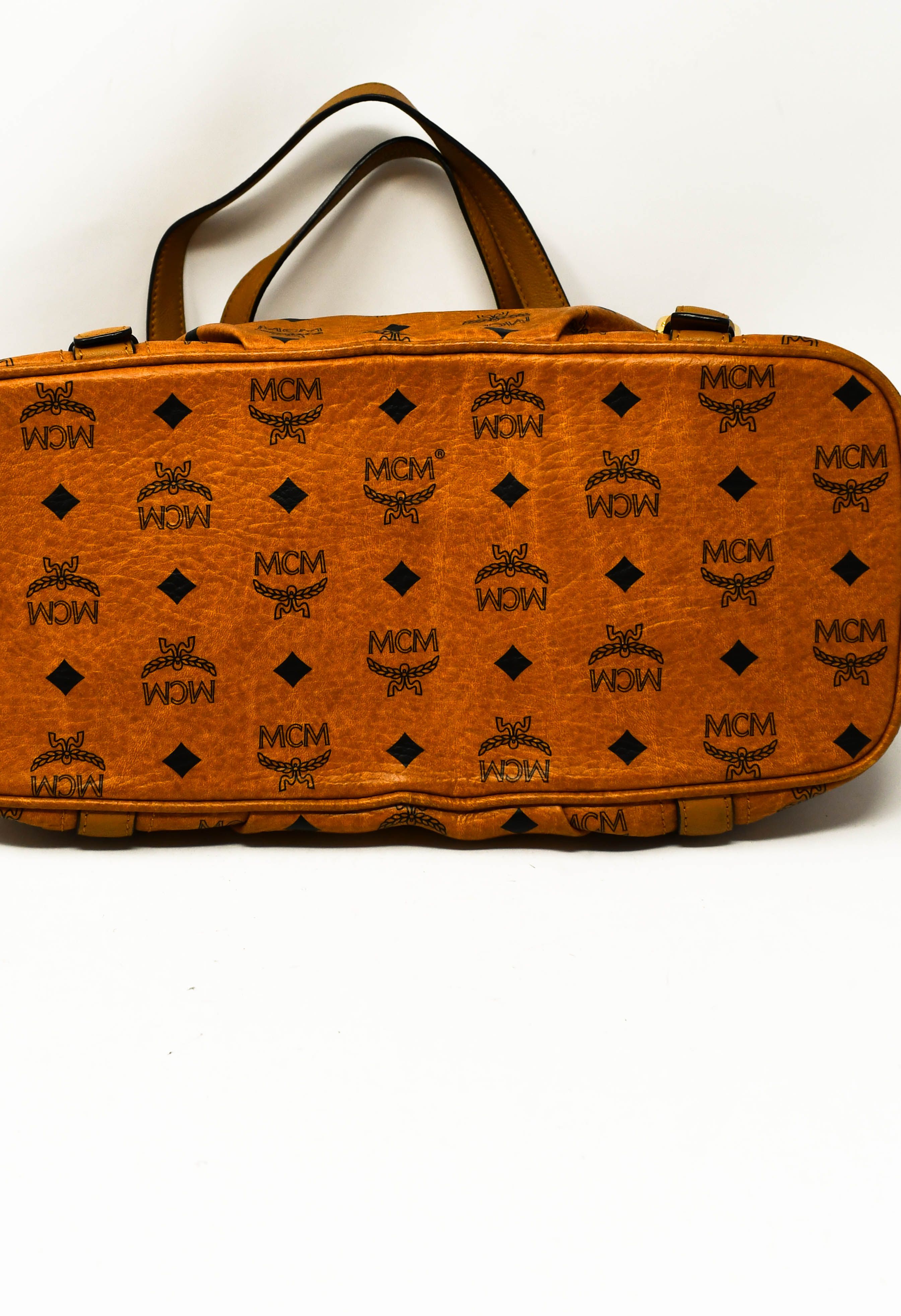 MCM Shoulder Bag Camel Cognac