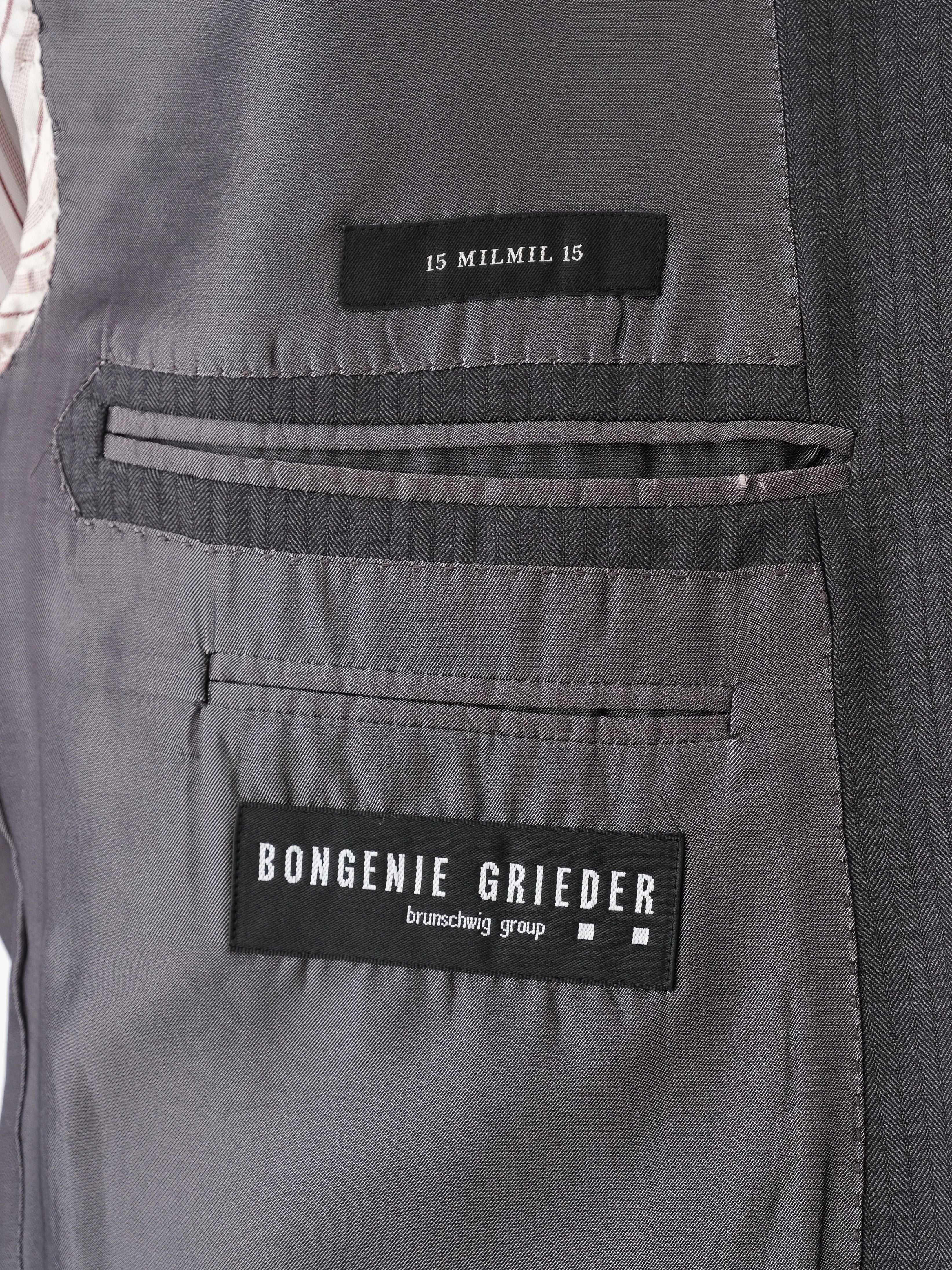 Excellent Ermenegildo Zegna Gray Wool Suit Jacket Size XL
