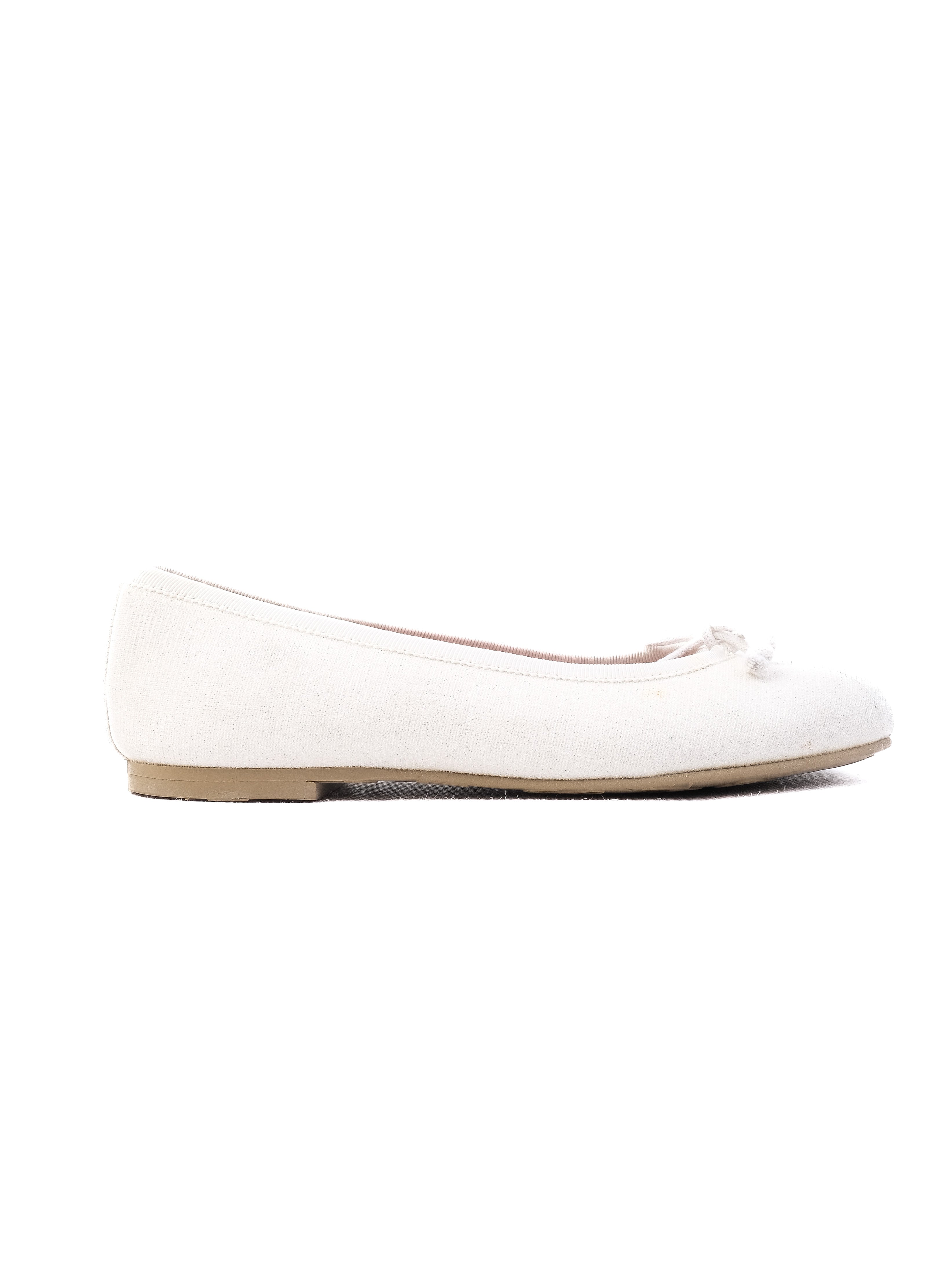 Good Pretty Ballerinas White Leather Ballet Flats Size 31 for Kids