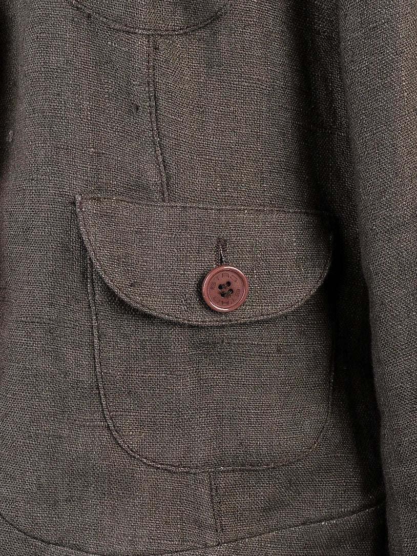 Excellent Etro Gray Cropped Wool Jacket Size M for Women