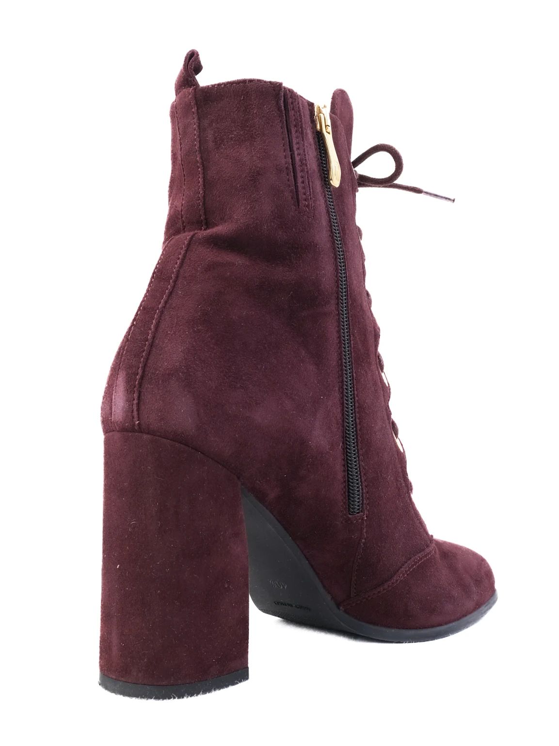 Excellent Giovanni Fabiani Red Suede Ankle Boots Size 40.5